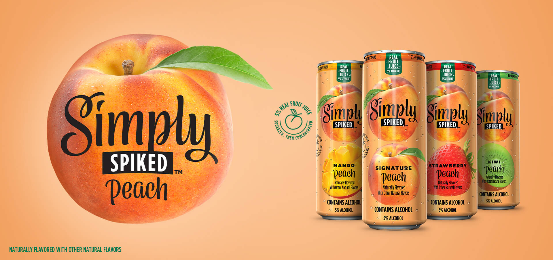 Simply Spiked Peach Hero
