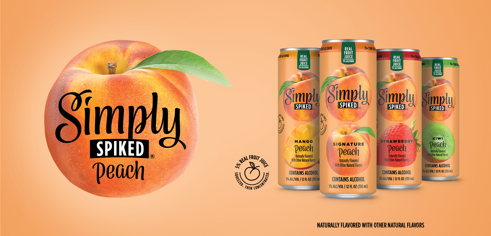 Simply Spiked Peach Hero