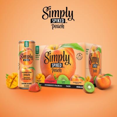 Things just got juicier, besties! Simply Spiked Peach rolls out next week. Get ready 🍑
